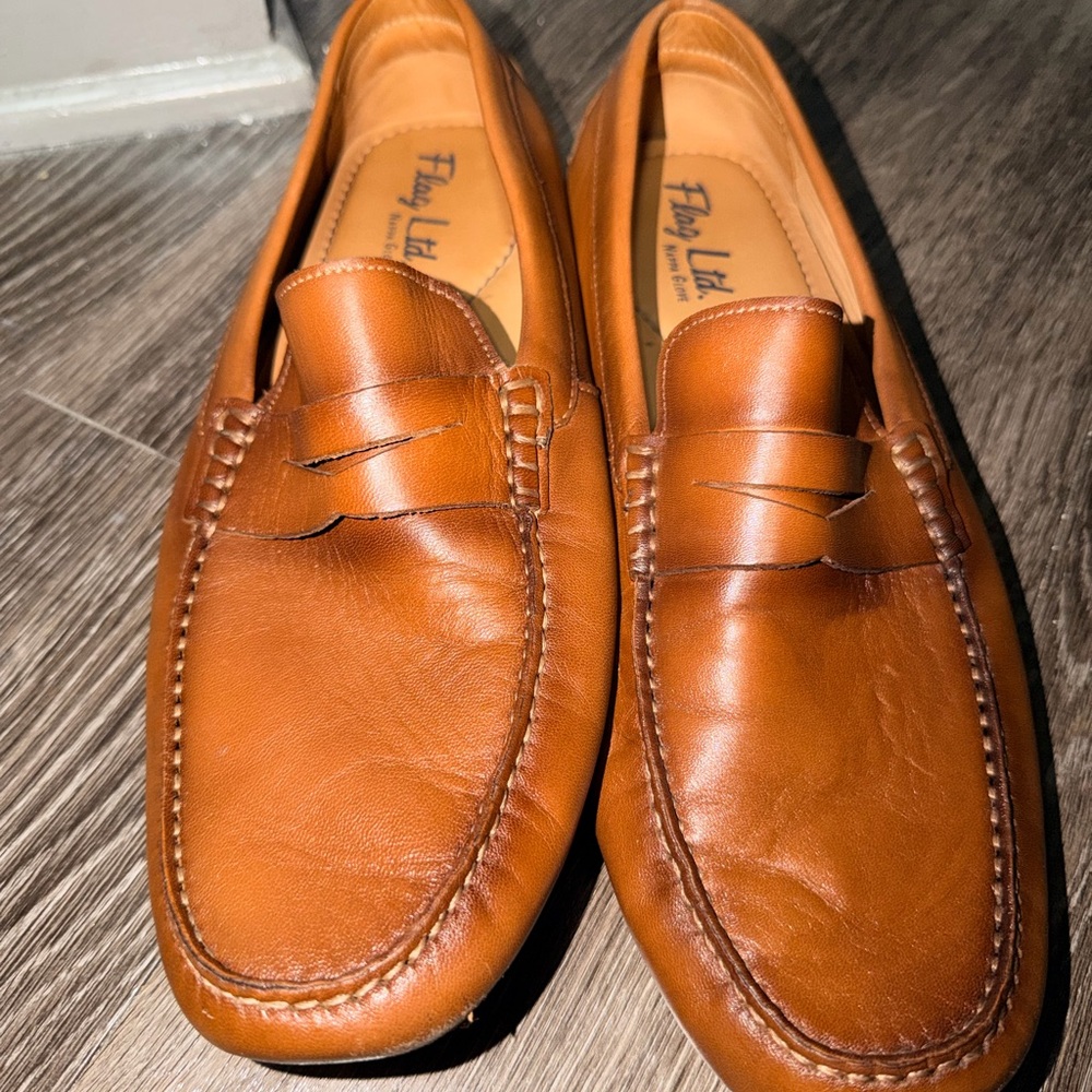 Men's Brown Leather Loafers